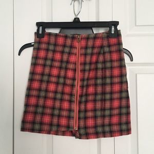 Plaid Mini Skirt